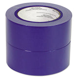 Universal® Premium Blue Masking Tape with UV Resistance, 3" Core, 48 mm x 54.8 m, Blue, 2/Pack (UNVPT14049) Pack of 2