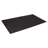 Crown Super-Soaker Wiper Mat with Gripper Bottom, Polypropylene, 46 x 72, Charcoal (CWNSSR046CH) Each