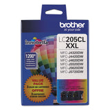 Brother LC2053PKS Innobella Super High-Yield Ink, 1,200 Page-Yield, Cyan/Magenta/Yellow (BRTLC2053PKS) Pack of 3