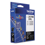 Brother LC207BK Innobella Super High-Yield Ink, 1,200 Page-Yield, Black (BRTLC207BK) Each