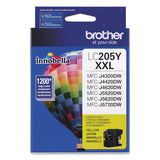 Brother LC205Y Innobella Super High-Yield Ink, 1,200 Page-Yield, Yellow (BRTLC205Y) Each