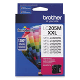Brother LC205M Innobella Super High-Yield Ink, 1,200 Page-Yield, Magenta (BRTLC205M) Each