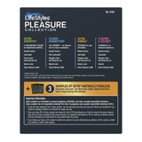 Lifestyles® Pleasure Collection Condom Variety Pack Lubricated One Size Fits Most 36 Per Box (1256944_BX) 1/BX