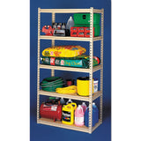Tennsco Stur-D-Stor Shelving, Five-Shelf, 36.5w x 18.5d x 72h, Sand (TNNLSS361872) Each