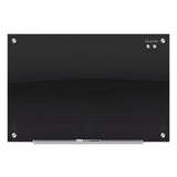 Quartet® Infinity Glass Marker Board, 48 x 36, Black Surface (QRTG4836B)