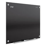 Quartet® Infinity Glass Marker Board, 72 x 48, Black Surface (QRTG7248B) Each