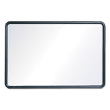 Quartet® Contour Dry Erase Board, 48 x 36, Melamine White Surface, Black Plastic Frame (QRT7554) Each