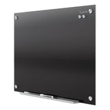 Quartet® Infinity Glass Marker Board, 36 x 24, Black Surface (QRTG3624B) Each