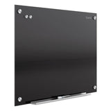 Quartet® Infinity Glass Marker Board, 36 x 24, Black Surface (QRTG3624B) Each