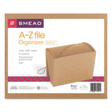 Smead™ Indexed Expanding Kraft Files, 21 Sections, Elastic Cord Closure, 1/21-Cut Tabs, Letter Size, Kraft (SMD70121) Each