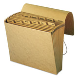 Smead™ Indexed Expanding Kraft Files, 12 Sections, Elastic Cord Closure, 1/12-Cut Tabs, Letter Size, Kraft (SMD70186) Each