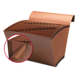 Smead™ TUFF Expanding Wallet, 31 Sections, Elastic Cord Closure, 1/15-Cut Tabs, Legal Size, Redrope (SMD70369) Each