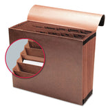 Smead™ TUFF Expanding Wallet, 12 Sections, Elastic Cord Closure, 1/6-Cut Tabs, Letter Size, Redrope (SMD70388) Each