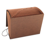 Smead™ TUFF Expanding Wallet, 21 Sections, Elastic Cord Closure, 1/21-Cut Tabs, Letter Size, Redrope (SMD70318) Each