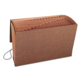 Smead™ TUFF Expanding Wallet, 31 Sections, Elastic Cord Closure, 1/15-Cut Tabs, Legal Size, Redrope (SMD70369) Each