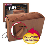 Smead™ TUFF Expanding Wallet, 21 Sections, Elastic Cord Closure, 1/21-Cut Tabs, Legal Size, Redrope (SMD70320) Each