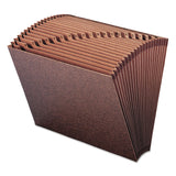 Smead™ TUFF Expanding Open-Top Stadium File, 21 Sections, 1/21-Cut Tabs, Letter Size, Redrope (SMD70425) Each