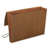 Smead™ Classic Expanding Wallets with Tear-Resistant Gussets, 3.5" Expansion, 1 Section, Elastic Cord Closure, Legal Size, Redrope (SMD71456) Each