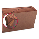 Smead™ TUFF Expanding Open-Top Stadium File, 12 Sections, 1/12-Cut Tabs, Legal Size, Redrope (SMD70490) Each