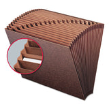 Smead™ TUFF Expanding Open-Top Stadium File, 21 Sections, 1/21-Cut Tabs, Letter Size, Redrope (SMD70425) Each