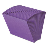 Smead™ Heavy-Duty Indexed Expanding Open Top Color Files, 21 Sections, 1/21-Cut Tabs, Letter Size, Purple (SMD70721) Each