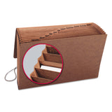 Smead™ TUFF Expanding Wallet, 12 Sections, Elastic Cord Closure, 1/12-Cut Tabs, Legal Size, Redrope (SMD70390) Each