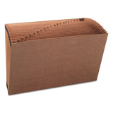 Smead™ TUFF Expanding Open-Top Stadium File, 21 Sections, 1/21-Cut Tabs, Legal Size, Redrope (SMD70430) Each