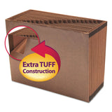Smead™ TUFF Expanding Open-Top Stadium File, 21 Sections, 1/21-Cut Tabs, Letter Size, Redrope (SMD70425) Each