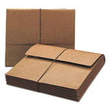 Smead™ Extra-Wide Expanding Wallets with Elastic Cord, 5.25" Expansion, 1 Section, Elastic Cord Closure, Legal Size, Redrope (SMD71189) Each