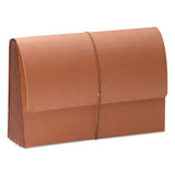 Smead™ TUFF Expanding Wallets, 5.25" Expansion, 1 Section, Elastic Cord Closure, Legal Size, Redrope (SMD71166) Each