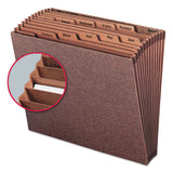Smead™ TUFF Expanding Open-Top Stadium File, 12 Sections, 1/12-Cut Tabs, Letter Size, Redrope (SMD70488) Each