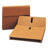Smead™ Expanding Wallet with Hook and Loop Closure, 2" Expansion, 1 Section, Hook/Loop Closure, Letter Size, Redrope (SMD77142) Each