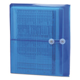 Smead™ Poly String and Button Interoffice Envelopes, Open-Side (Horizontal), 9.75 x 11.63, Transparent Blue, 5/Pack (SMD89522) Pack of 5