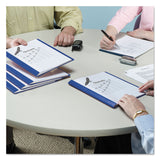 Smead™ Clear Front Report Cover, Double-Prong Fastener, 0.5" Capacity, 8.5 x 11, Clear/Blue, 25/Box (SMD87452) 1 Pack of 25