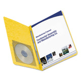Smead™ Prong Fastener Premium Pressboard Report Cover, Two-Piece Prong Fastener, 3" Capacity, 8.5 x 11, Yellow/Yellow (SMD81852) 1 Pack of 1