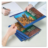 Smead™ Clear Front Report Cover, Double-Prong Fastener, 0.5" Capacity, 8.5 x 11, Clear/Blue, 25/Box (SMD87452) 1 Pack of 25