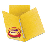 Smead™ Prong Fastener Premium Pressboard Report Cover, Two-Piece Prong Fastener, 3" Capacity, 8.5 x 11, Yellow/Yellow (SMD81852) 1 Pack of 1