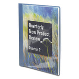 Smead™ Clear Front Report Cover, Double-Prong Fastener, 0.5" Capacity, 8.5 x 11, Clear/Blue, 25/Box (SMD87452) 1 Pack of 25