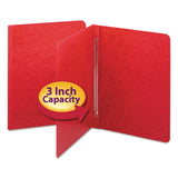 Smead™ Prong Fastener Premium Pressboard Report Cover, Two-Piece Prong Fastener, 3" Capacity, 8.5 x 11, Bright Red/Bright Red (SMD81252) 1 Pack of 1