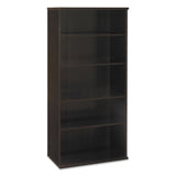Bush® Series C Collection Bookcase, Five-Shelf, 35.63w x 15.38d x 72.78h, Mocha Cherry (BSHWC12914)