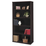 Bush® Series C Collection Bookcase, Five-Shelf, 35.63w x 15.38d x 72.78h, Mocha Cherry (BSHWC12914)