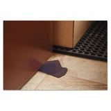 Master Caster® Giant Foot Doorstop, No-Slip Rubber Wedge, 3.5w x 6.75d x 2h, Brown (MAS00964) Each