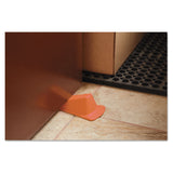 Master Caster® Giant Foot Doorstop, No-Slip Rubber Wedge, 3.5w x 6.75d x 2h, Safety Orange (MAS00965) Each