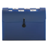 Smead™ Step Index Organizer, 12 Sections, Cord/Hook Closure, 1/6-Cut Tabs, Letter Size, Navy (SMD70902) Each