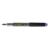 Pilot® Varsity Fountain Pen, Medium 1 mm, Purple Ink, Clear/Black/Purple Barrel (PIL90008) Each