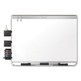 Quartet® Prestige 2 DuraMax Magnetic Porcelain, 96 x 48, White Surface, Silver Aluminum/Plastic Frame (QRTP558AP2) Each