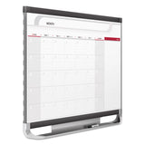 Quartet® Prestige 2 Magnetic Total Erase Monthly Calendar, 36 x 24, White Surface, Graphite Fiberboard/Plastic Frame (QRTCP32P2) Each