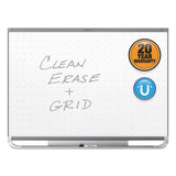 Quartet® Prestige 2 Magnetic Total Erase Whiteboard, 48 x 36, White Surface, Graphite Fiberboard/Plastic Frame (QRTTEM544G) Each