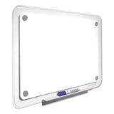 Quartet® iQ Total Erase Translucent-Edge Board, 36 x 23, White Surface, Clear Plastic Frame (QRTTM3623) Each