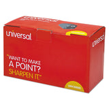 Universal® Electric Pencil Sharpener, AC-Powered, 3.13 x 5.75 x 4, Black (UNV30010) Each